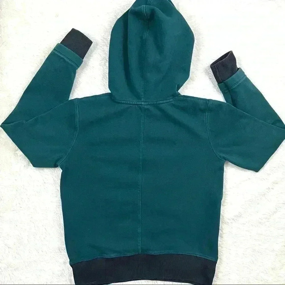 Under Armour Threadborne Green $ Black Pullover Hooded Sweatshirt Size XS - Picture 9 of 15